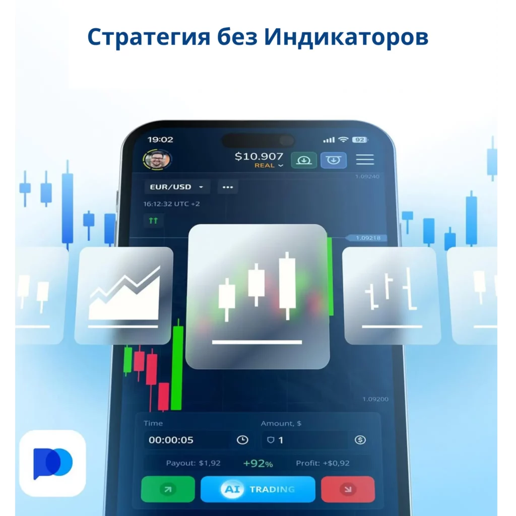 Стратегия без индикаторов на Pocket Option.
